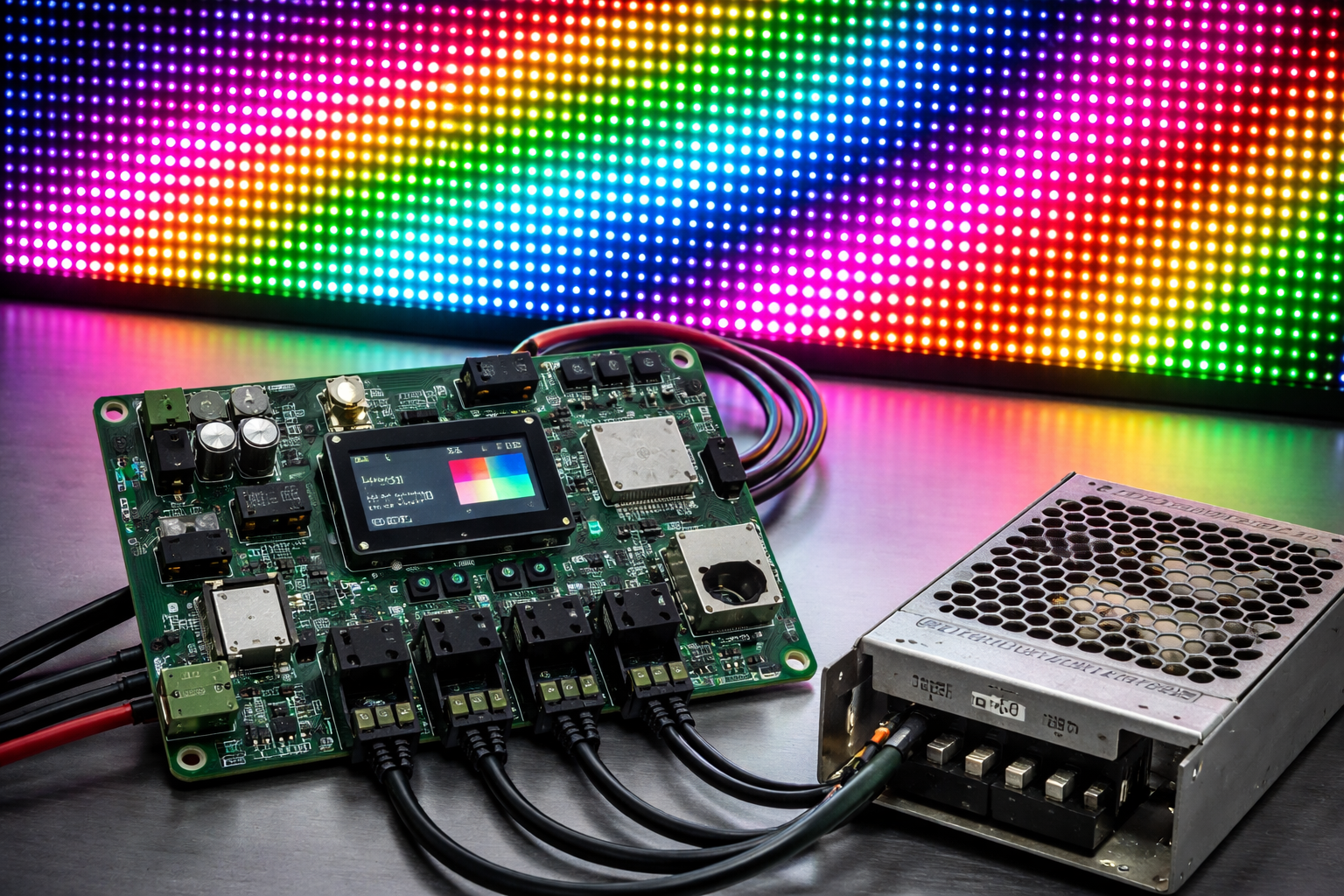 LED-Matrix System für großflächige Animationen